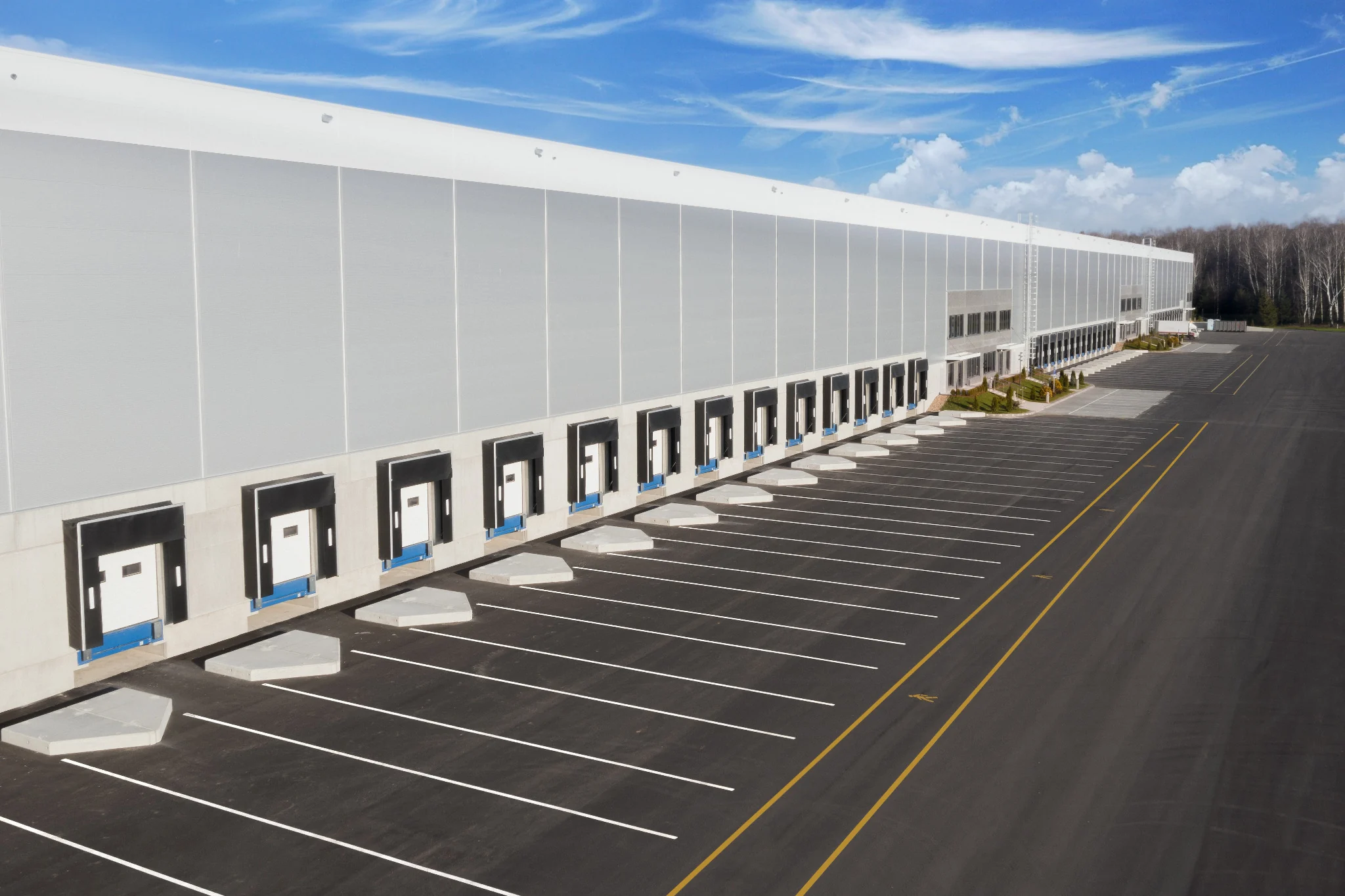 Distribution facility with multiple loading docks